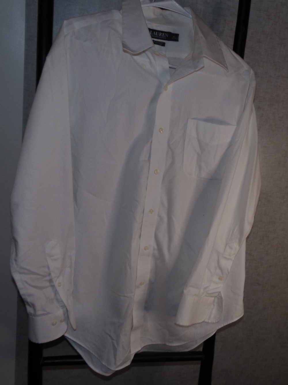 Lauren Ralph Lauren Men’s White Dress Shirt 16 1/2 33 Classic Fit Non Iron